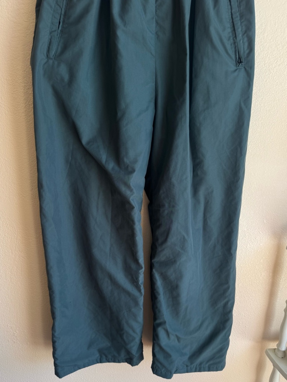 Vintage SAX water resistant baggy parachute style pants dark green size large - Picture 7 of 10